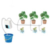 G89456 Solar Intelligent Voice Timing Automatic Flower Watering Device Lazy Plant Dripper, Specification: Single Pump 10 Sets(White)