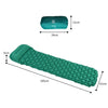 Outdoor Camping Moisture-proof Sleeping Camping Pad Foot Step Automatic Inflatable Portable TPU Mattress Inflatable Pad(Deep Blue )