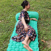 Outdoor Camping Moisture-proof Sleeping Camping Pad Foot Step Automatic Inflatable Portable TPU Mattress Inflatable Pad(Peacock Blue)