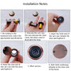 2 PCS Security Door Cat Eye HD Glass Lens 200 Degrees Wide-Angle Anti-Tiny Hotel Door Eye, Specification: 16mm Red Bronze