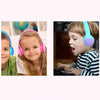 Gorsun GS-E61V Children Headphones Wired Student Cat Ear Detachable Folding Learning Headphones(Blue)