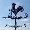Outdoor Courtyard Roof Stainless Steel Spray Paint Weather Vane(Cock)