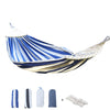 Thickened Canvas Hammock Outdoor Anti-rollover Portable Swing 190x80cm, Style: Bend Stick White