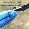 Outdoor Hammock Nylon Parachute Cloth Travel Camping Swing, Style: 2.7m x 1.4m (Sky Blue+Royal Blue)