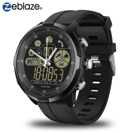 ZEBLAZE VIBE 4 HYBRID 1.24 inch IP67/50M Waterproof Mechanical Hands Smart Watch(Black)