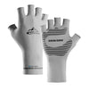 GOLOVEJOY XG24 Ice Silk Sun Protection Gloves Outdoor Cycling Anti-Skid Quick-Drying Half-Finger Gloves, Size: L(Gray)