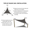 Triangle Outdoor Garden Sunshade Sail Waterproof Anti-UV Canopy, Size: 4m x 4m x 5.7m(Black)