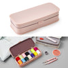 2 PCS Household Needle Box Set Sewing Kit Storage Box(Pink)