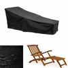 Outdoor Beach Chair Dustproof And Waterproof Cover Rocking Chair Furniture Protective Cover, Size: 200x40x85cm(Black+Silver)