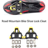 PROMEND Road Mountain Bike Shoe Lock Cleat Self-Locking Pedal Cleat(Highway Car Lock Yellow)