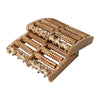 Wooden Foot Massager With Five Rows Of Foot Massage Rollers(Wooden Grain )