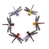 QT01 7cm / 6g Flying Fishing Bait Long Hook Bionic Dragonfly Bait(E (Red))