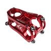 KRSEC CNC Ultra Light Short-Handed Mountain Bike Aluminum Alloy 50mm Riser, Colour: Full Red
