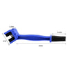 5 Set BG-7168 Bicycle And Motorcycle Cleaning Brush Three-Sided Chain Brush, Colour: Blue + Small Brush