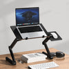 Oatsbasf Folding Computer Desk Laptop Stand Foldable Lifting Heightening Storage Portable Rack,Style: L01 Black