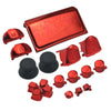 Electroplating Button Set For PS4 Slim(Red)