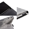 For Microsoft Surface Pro 7+ / 7 / 6 / 5 / 4 Ink and Wash Leather Tablet Protective Case, Color: Gray + Power Bag