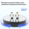 25cm Adjustable Speed Electric Rotating Display Stand Video Shooting Props Turntable(Golden Mirror)