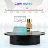25cm USB Power Rotating Display Stand Video Shooting Props Turntable(Golden Mirror)
