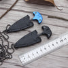Outdoor Portable Multi-function Necklace Knife Tool(black)