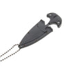 Outdoor Portable Multi-function Necklace Knife Tool(black)