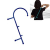 Back Hook Massager Neck Self Muscle Pressure Stick Tools Manuel Trigger Point Massage Rod(Dark Blue)