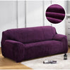 Plush Fabric Sofa Cover Thick Slipcover Couch Elastic Sofa Covers Not Include Pillow Case, Specification:2 seat 145-185cm(Purple)