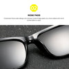 2 PCS Men Polarized Sunglasses Night Vision Anti-glare Driving Sun Glasses Goggles(Matte Black Frame Night Vision Lens)