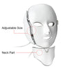 7 Color LED Facial Neck Mask Micro-current LED Photon Mask Remove Wrinkle Acne Skin Rejuvenation Face Beauty Machine(US Plug)