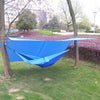 Ultralight Outdoor Portable Hammock Awning Hanging Tent Wear-resisting Large Multi-functional Mat Foldable Anti-UV Waterproof(Sapphire Blue)