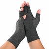 Gray A Pair Sports Breathable Health Care Half Finger Gloves Rehabilitation Training Arthritis Pressure Gloves, Size:L