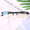 Anti Blu-ray Business Eye Glasses for Men Metal Frame Plain Glass Spectacles(Matte Black Frame)
