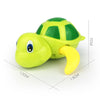 Cartoon Turtle Shape Clockwork Toy Babies Bathing Play Water Toy Children Educational Toy(Green)