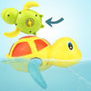 Cartoon Turtle Shape Clockwork Toy Babies Bathing Play Water Toy Children Educational Toy(Green)