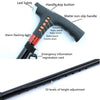Ten-speed Adjustable Cane With Light And Radio Alarm For The Elderly
