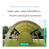Laputa Outdoor Portable Camper Tail Tent Family Self-driving Barbecue Rainproof Shade Multi-person Tent, Style:Have  Door