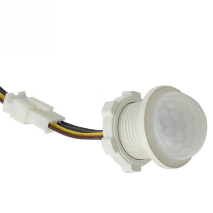Indoor Outdoor Infrared Light Motion Sensor Time Delay PIR Switch LED Sensitive Night Lamp, AC 220V
