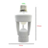 360 Degrees PIR Induction Motion Sensor IR Infrared Human E27 Plug Socket Switch Base LED Bulb Lamp Holder, AC 110-220V