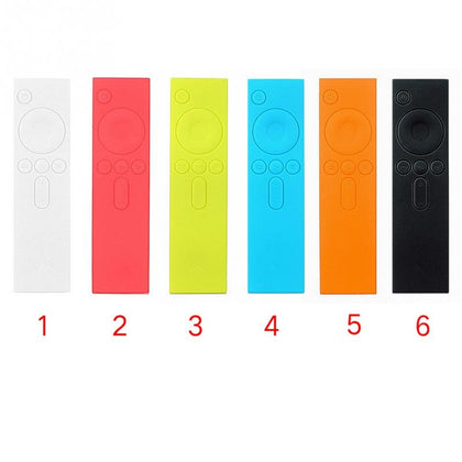 6 PCS Soft Silicone TPU Protective Case Remote Rubber Cover Case for Xiaomi Remote Control I Mi TV Box(White)