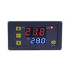 High-precision Microcomputer Intelligent Digital Display Switch Thermostat, Style:12V Power Supply(Red and Blue Display)