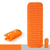 Naturehike Ultralight Inflatable Cushion Outdoor Tent Sleeping Pad Portable Camping Single Lunch Break Air Bed Thickened Moisture-proof Cushion, Style:Single Widened + Inflatable Bag(Colorful Orange)