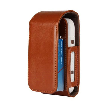 Portable Mini Bag for IQOS for IQOS 2.4 Plus Universal Case Cover Protective Pouch(Light Brown)