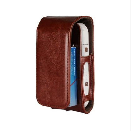 Portable Mini Bag for IQOS for IQOS 2.4 Plus Universal Case Cover Protective Pouch(Dark Brown)