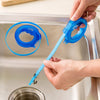 Kitchen Snake Shape Sink Tub Pine Drain Bathroom Shower Toliet Hair Cleaner