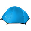 Naturehike NH18A095-D Double-layer Outdoor Ultra-light Rainstorm-proof Camping Tent, Style:Single Plaid-Sky Blue
