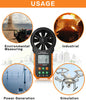 PEAKMETER High-precision Digital Display Wind Speed Air Volume Measuring Instrument MS6252A Wind Speed, Air Volume