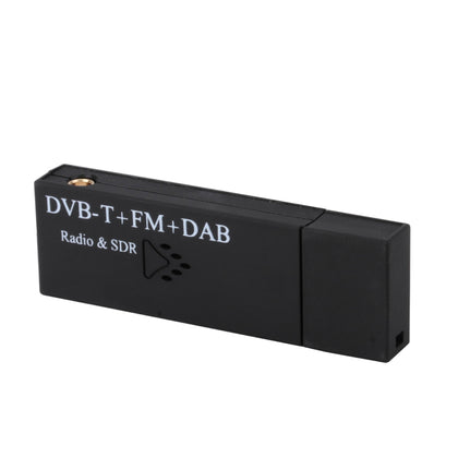 Mini USB DVB-T+FM+DAB TV Stick Receiver USB 2.0 Dongle Stick with Remote Control (Black)