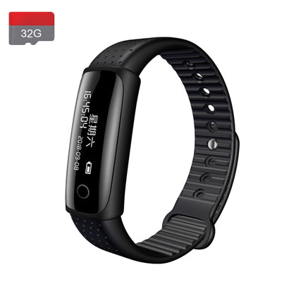 T99 Wristband Voice Recorder, 32G, Support One-click Recording & Remote recording & Digital Watch