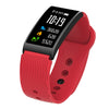 X3 0.96 inch Screen Display Silicone Watch Band Bluetooth Smart Bracelet, IP68 Waterproof, Support Pedometer / Heart Rate Monitor / Sleep Monitor / Blood Pressure Monitor, Compatible with Android and iOS Phones(Red)