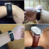 Calfskin Detachable Watch Leather Wrist Strap, Specification: 20mm (Black)